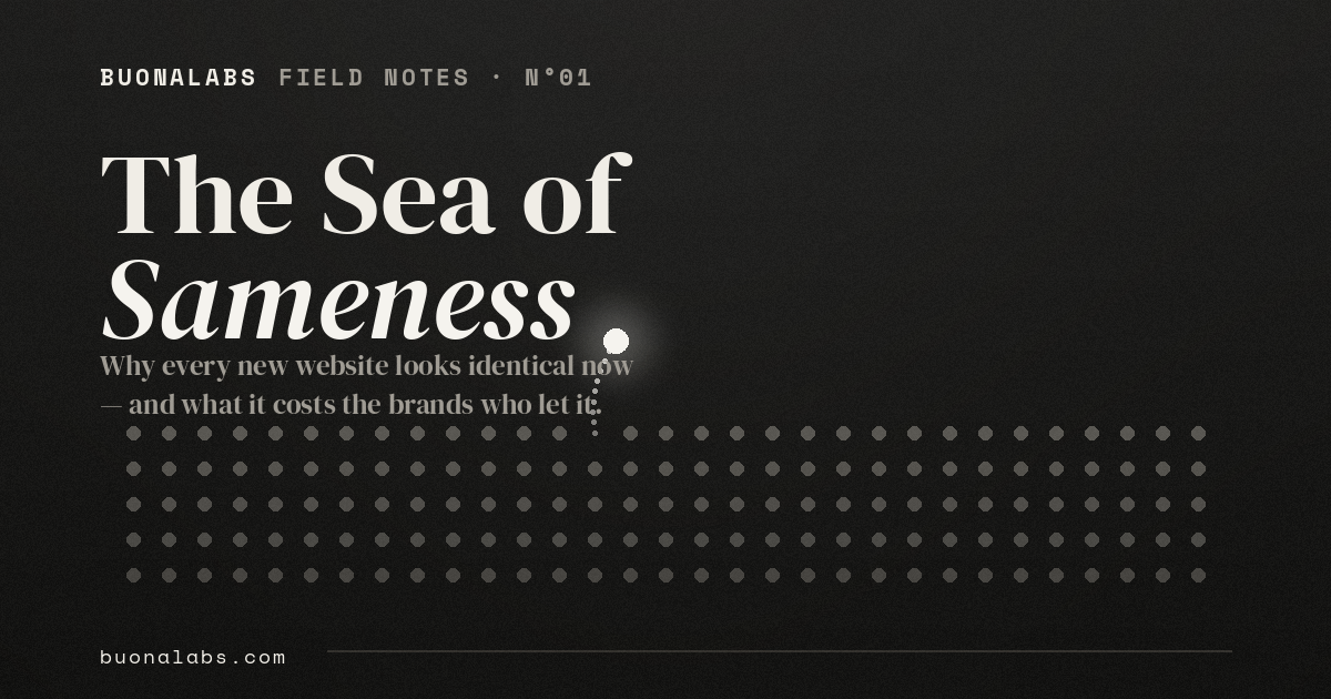 The Sea of Sameness