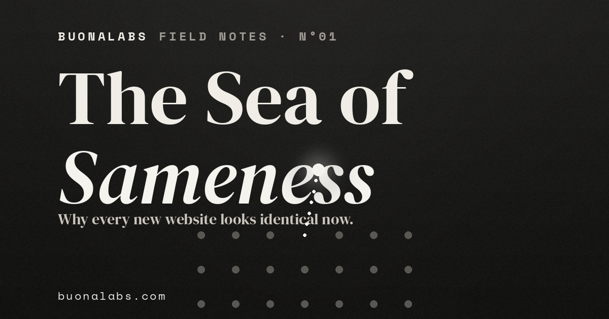 The Sea of Sameness