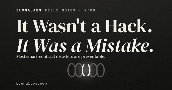 Most Smart-Contract Disasters Aren't Hacks.They're Unaudited Mistakes.