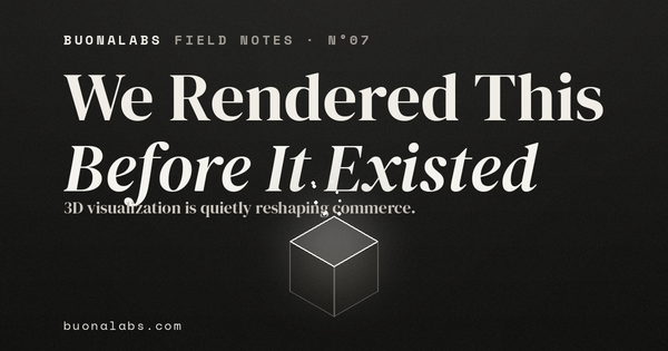 We Rendered This Product Before It Existed