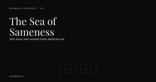 The Sea of Sameness